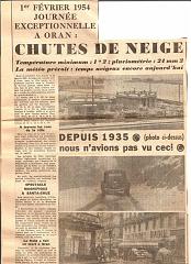 ECHO D ORAN FEVRIER 54 NEIGE 01